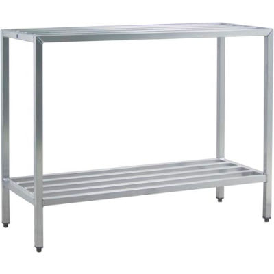 New Age - Aluminum Heavy Duty 2-Shelf Rack, 24"W x 48"H x 60"L