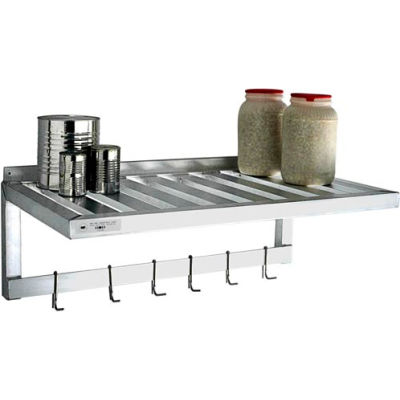New Age - Aluminum T-Bar Wall Shelf-Pot Rack, 20"W x 60"L