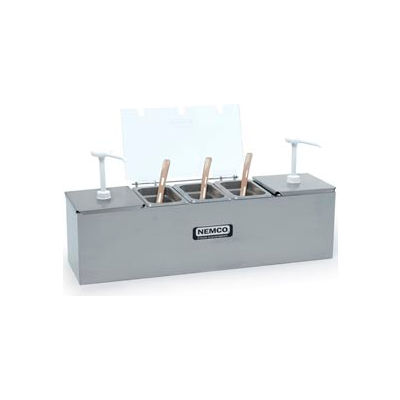Condiment Bar W 2 Pumps 1 Pan 6.1 Qts. Each 24" X 7-1/2" X 9-1/2"