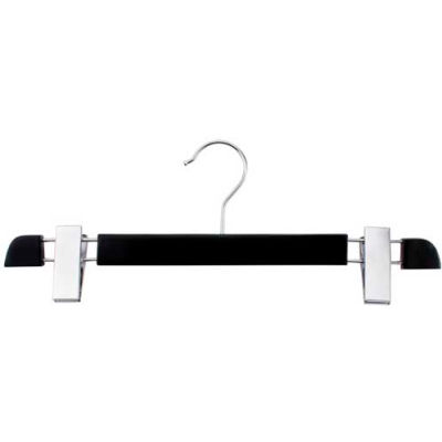 NAHANCO 200713B Pant Hanger-Executive Series, 14"L, Wood-BK, Pkg Qty 25