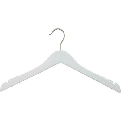 NAHANCO 20117 Top Hanger, 17"L x 1/2"W, Wood-WH, Pkg Qty 100