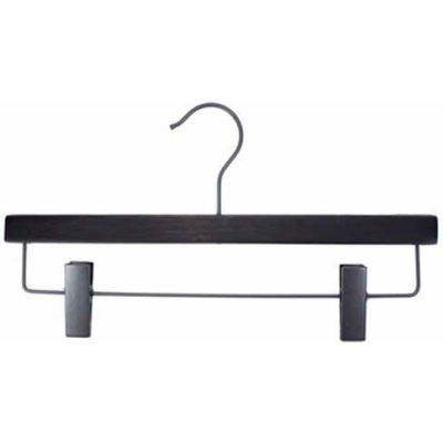 NAHANCO 20714RC Pant Hanger-Nahanco Line, 14"L, Wood-Espresso, Pkg Qty 100