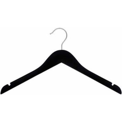 NAHANCO 20817HU Top Hanger, 17"L x 1/2"W, Wood-BK Rubberized, Pkg Qty 25