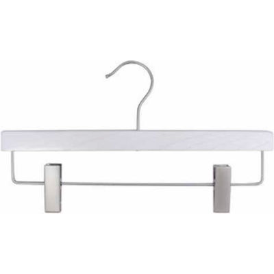 NAHANCO 20914RC Pant Hanger-Nahanco Line, 14"L, Wood-WH Wash, Pkg Qty 100