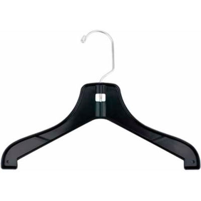 NAHANCO 2712 Jacket Hanger-Super Heavy Weight, 12"L, Plastic-BK, Pkg Qty 100