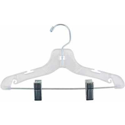 NAHANCO 412RC Suit Hanger-Super Heavy Weight, 12"L, Plastic-CL, Pkg Qty 100