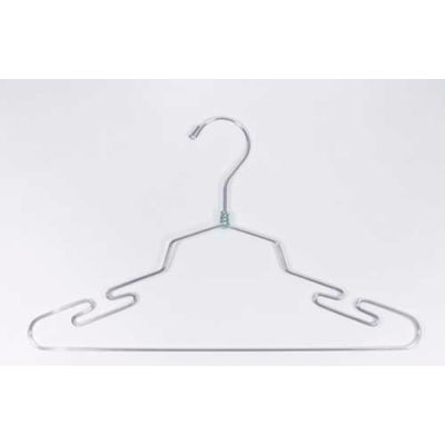 NAHANCO lin18 Lingerie Hanger, 18"L, Metal-Chrome, Pkg Qty 100