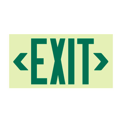 Glo-Brite Exit - Green Frameless