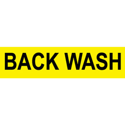Pressure-Sensitive Pipe Marker - Back Wash, Pack Of 25
