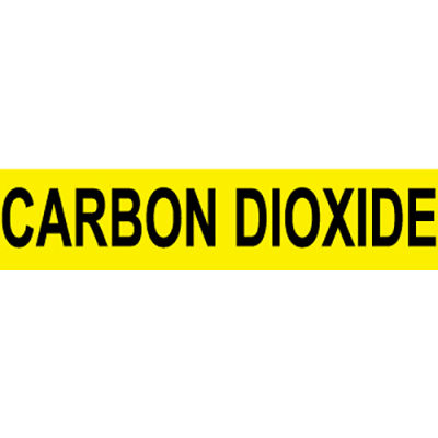 Pressure-Sensitive Pipe Marker - Carbon Dioxide, Pack Of 25