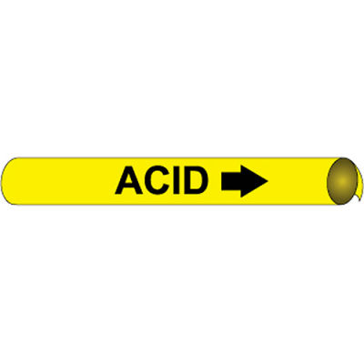 Precoiled and Strap-on Pipe Marker - Acid