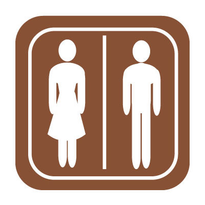 Architectural Sign - Rest Room Symbol