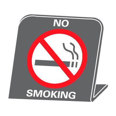 No Smoking Desk Sign