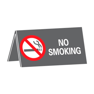 No Smoking Desk Sign