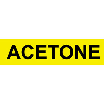 Pressure-Sensitive Pipe Marker - Acetone, Pack Of 25