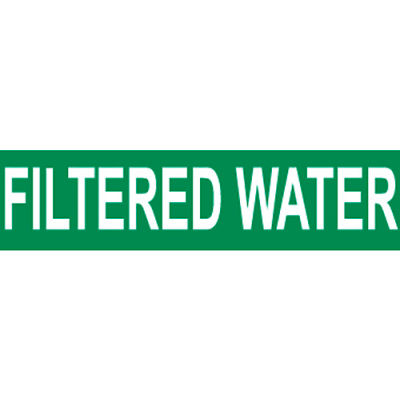 Pressure-Sensitive Pipe Marker - Filtered Water, Pack Of 25