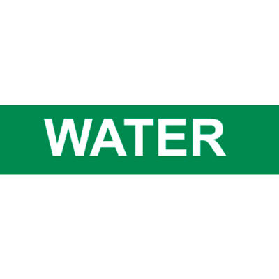 Pressure-Sensitive Pipe Marker - Water, Pack Of 25