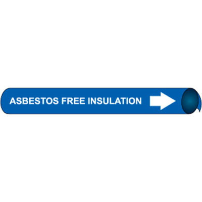 Precoiled and Strap-on Pipe Marker - Asbestos Free Insulation