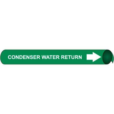 Precoiled and Strap-on Pipe Marker - Condenser Water Return