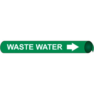 Precoiled and Strap-on Pipe Marker - Waste Water