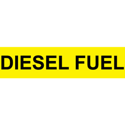 Pressure-Sensitive Pipe Marker - Diesel Fuel, Pack Of 25