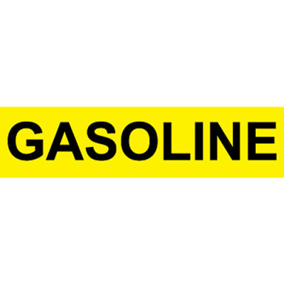 Pressure-Sensitive Pipe Marker - Gasoline, Pack Of 25