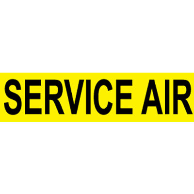 Pressure-Sensitive Pipe Marker - Service Air, Pack Of 25