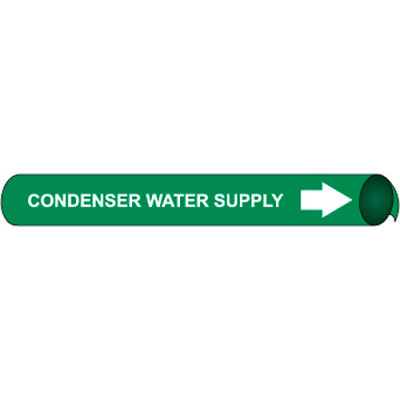 Precoiled and Strap-on Pipe Marker - Condenser Water Supply