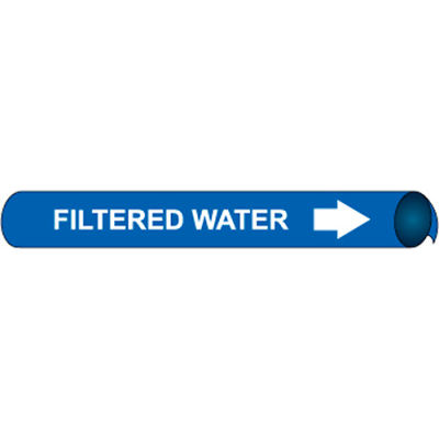 Precoiled and Strap-on Pipe Marker - Filtered Water