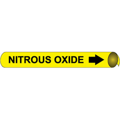 Precoiled and Strap-on Pipe Marker - Nitrous Oxide