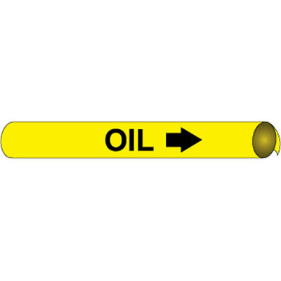 Precoiled and Strap-on Pipe Marker - Oil