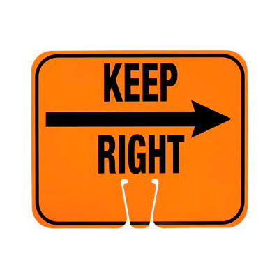 Cone Sign - Keep Right