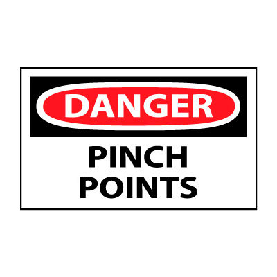 Machine Labels - Danger Pinch Points