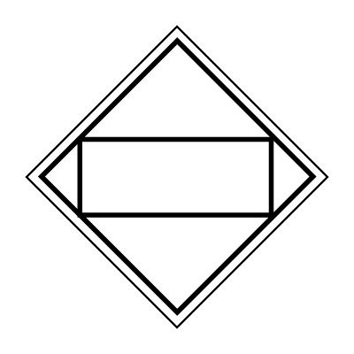 DOT Placard - Blank Alternate