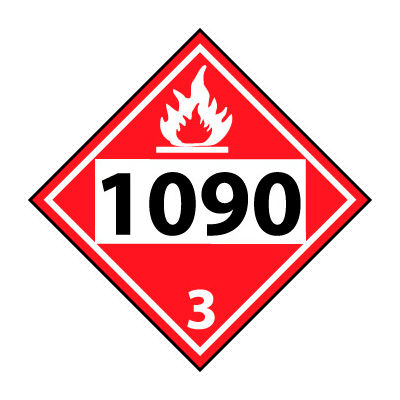 DOT Placard - Four Digit 1090