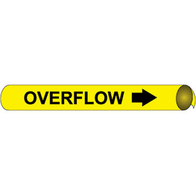 Precoiled and Strap-on Pipe Marker - Overflow
