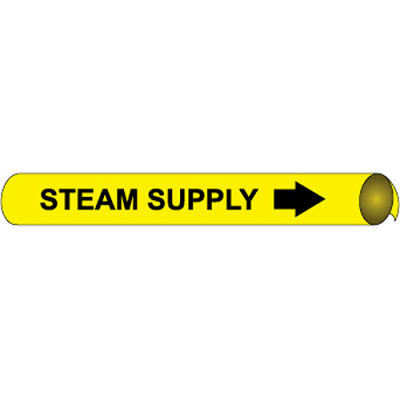 Precoiled and Strap-on Pipe Marker - Steam Supply