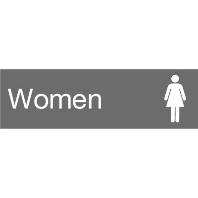Engraved Sign - Women - Gray