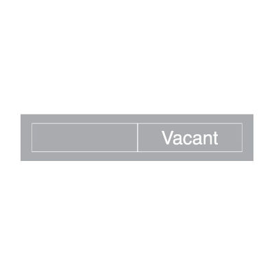 Engraved Occupancy Sign - Occupied Vacant - Brown