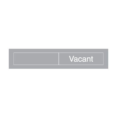 Engraved Occupancy Sign - Occupied Vacant - Gray