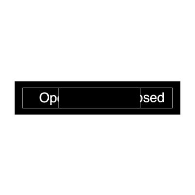 Engraved Occupancy Sign - Open Closed - Brown