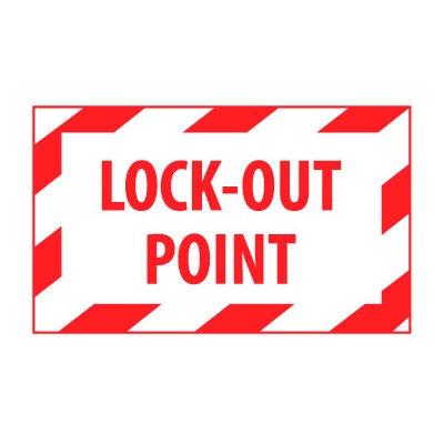 Graphic Machine Labels - Lock-Out Point