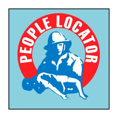 Fire Safety Sign - People Locator