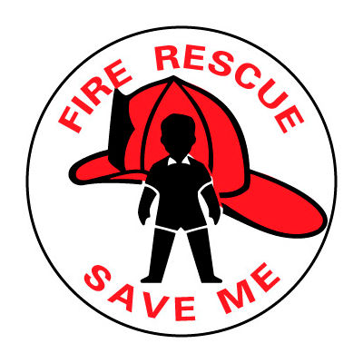 Fire Safety Sign - Fire Rescue Save Me