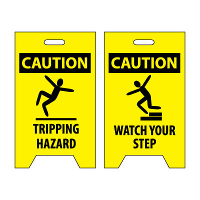Floor Sign - Caution Tripping Hazard Watch Your Step