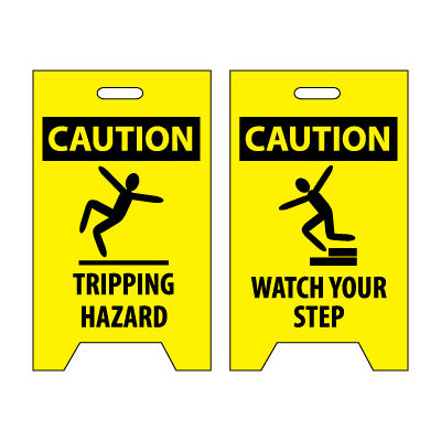 Floor Sign - Caution Tripping Hazard Watch Your Step