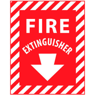Fire Safety Sign - Fire Extinguisher - Vinyl