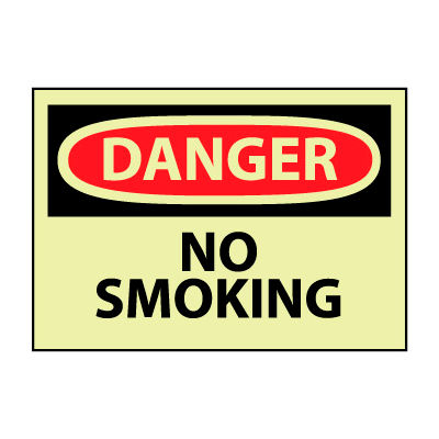 Glow Danger Vinyl - No Smoking