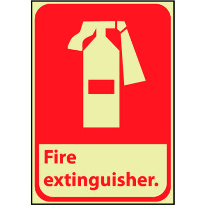Glow Sign Vinyl - Fire Extinguisher
