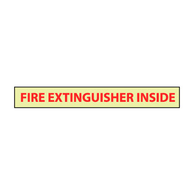 Glow Sign Vinyl - Fire Extinguisher Inside